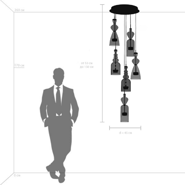Подвесная светодиодная люстра Lightstar Belle 814069 Подвесная светодиодная люстра Lightstar Belle 814069