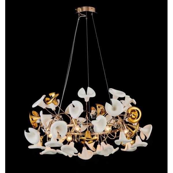 Люстра подвесная Alfa Light F2924-03 Φ820*310*1000 E14*8 GD Люстра подвесная Alfa Light F2924-03 Φ820*310*1000 E14*8 GD
