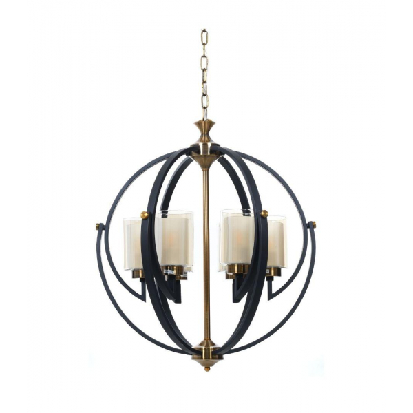 Подвесная люстра Lumina Deco Bergen LDP 1232-6 BK+MD Подвесная люстра Lumina Deco Bergen LDP 1232-6 BK+MD