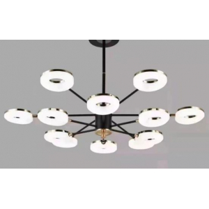 Люстра подвесная Alfa Light F3824-19 BK LED 2 COLOUR