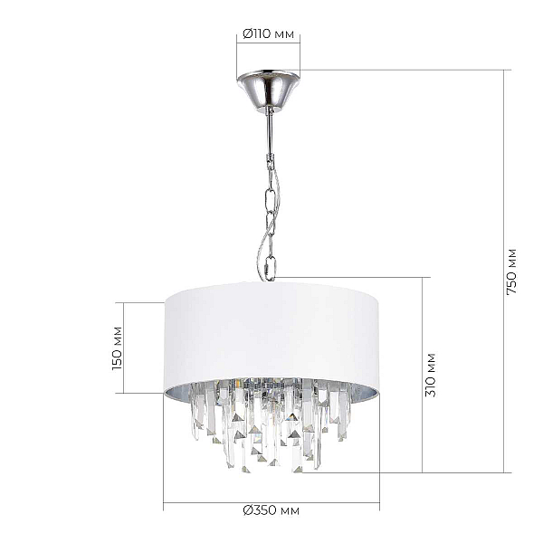 Подвесная люстра Evoluce Dahlia SLE1120-103-05