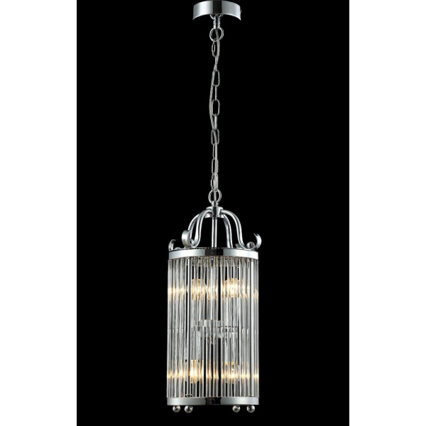 Подвесная люстра Crystal Lux Tadeo SP4 D200 Chrome/Transparente Подвесная люстра Crystal Lux Tadeo SP4 D200 Chrome/Transparente