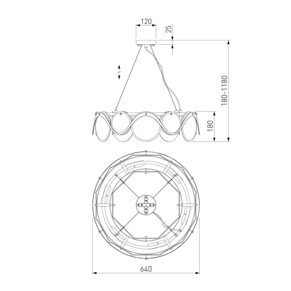 Подвесная люстра Bogates Galicia 354/6 Smart Подвесная люстра Bogates Galicia 354/6 Smart