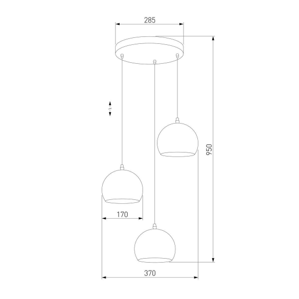 Подвесная люстра TK Lighting 2082 Yoda Black Подвесная люстра TK Lighting 2082 Yoda Black