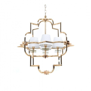 Подвесная люстра Lumina Deco Baltimore LDP 8020-4 GD+WT