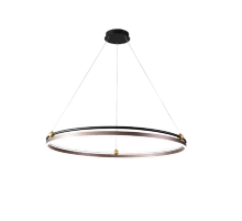 Подвесная люстра Crystal Lux FERNANDO SP88W LED D1000 COFFEE/BLACK