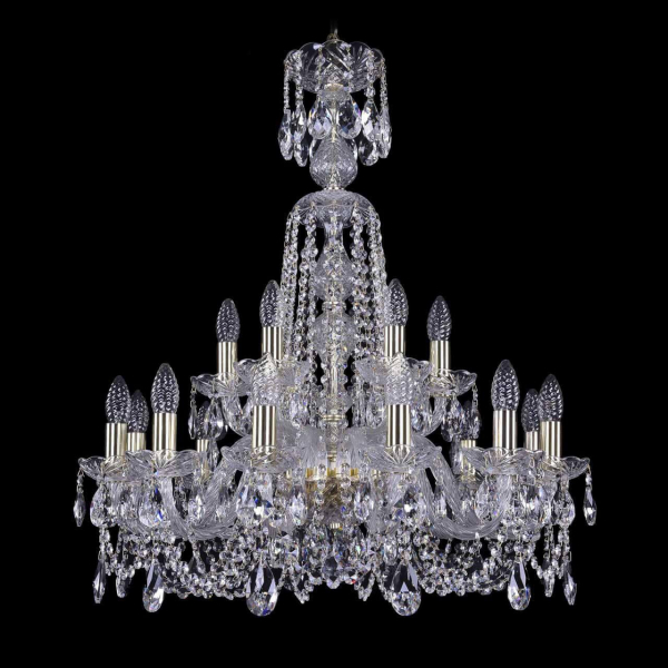 Подвесная люстра Bohemia Ivele 1402/12+6/240/XL-77 G Подвесная люстра Bohemia Ivele 1402/12+6/240/XL-77 G