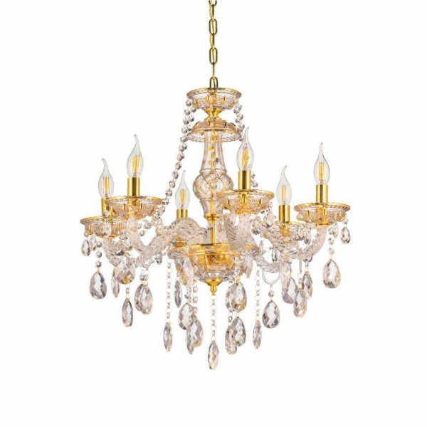 Подвесная люстра Lumina Deco Eliza LDP 7025-6 GD Подвесная люстра Lumina Deco Eliza LDP 7025-6 GD