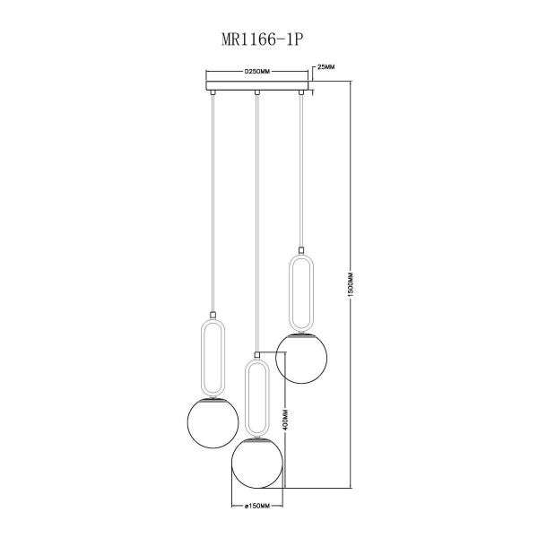 Подвесная люстра MyFar Pierre MR1166-1P Подвесная люстра MyFar Pierre MR1166-1P