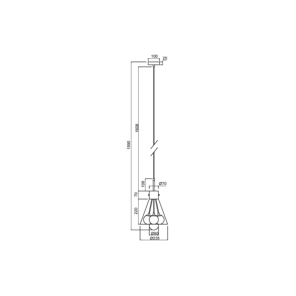 Подвесная люстра Vele Luce Caramella VL5904P15 Подвесная люстра Vele Luce Caramella VL5904P15