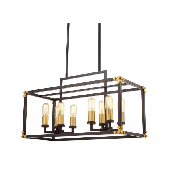 Подвесная люстра Lumina Deco Waldorf LDP 1140-8 BK+MD Подвесная люстра Lumina Deco Waldorf LDP 1140-8 BK+MD