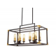 Подвесная люстра Lumina Deco Waldorf LDP 1140-8 BK+MD