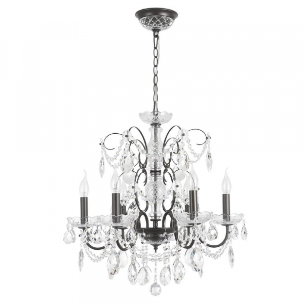 Подвесная люстра Crystal Lux Odelis SP6 Brown Подвесная люстра Crystal Lux Odelis SP6 Brown