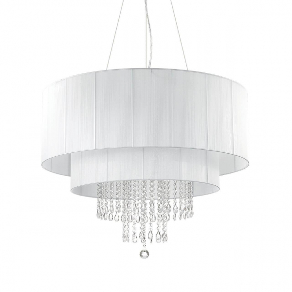 Подвесная люстра Ideal Lux Opera SP10 Bianco 165011 Подвесная люстра Ideal Lux Opera SP10 Bianco 165011