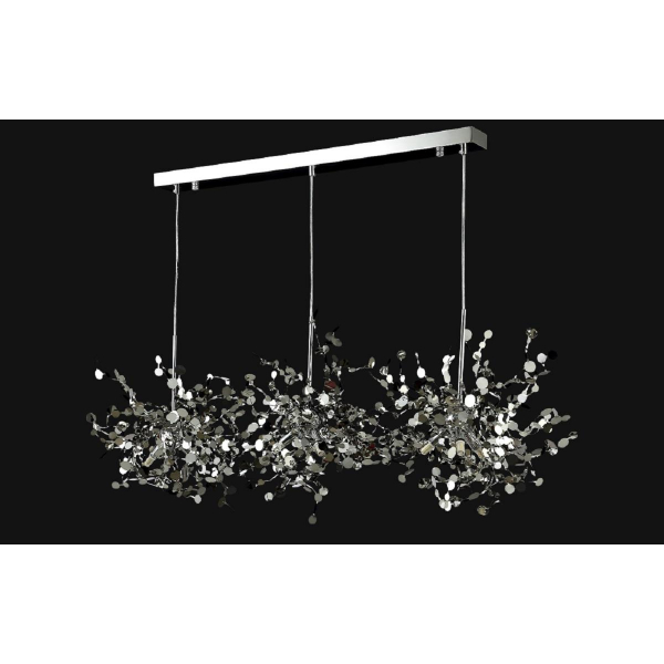 Подвесная люстра Crystal Lux GARDEN SP3х3 L1200 CHROME Подвесная люстра Crystal Lux GARDEN SP3х3 L1200 CHROME