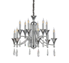 Подвесная люстра Lumina Deco Libero LDP 1230-12 CHR