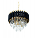 Подвесная люстра Lumina Deco Funneli LDP 6003-400 BK+F.GD