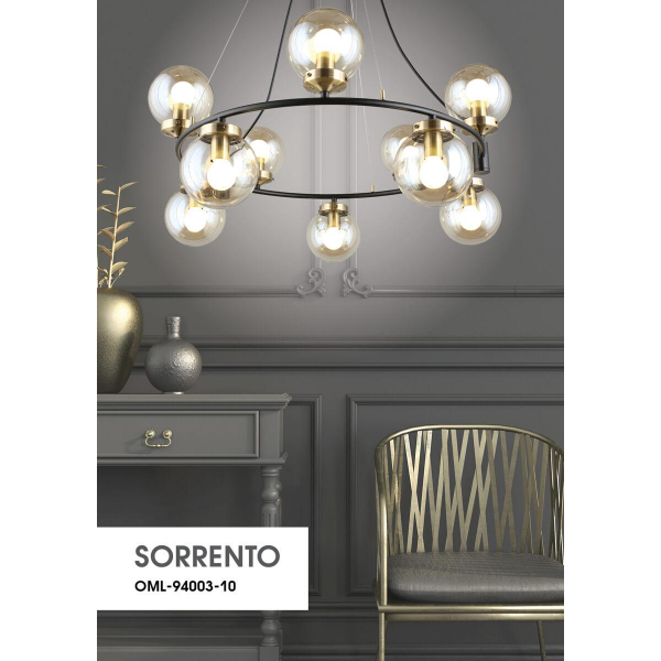 Подвесная люстра Omnilux Sorrento OML-94003-10 Подвесная люстра Omnilux Sorrento OML-94003-10