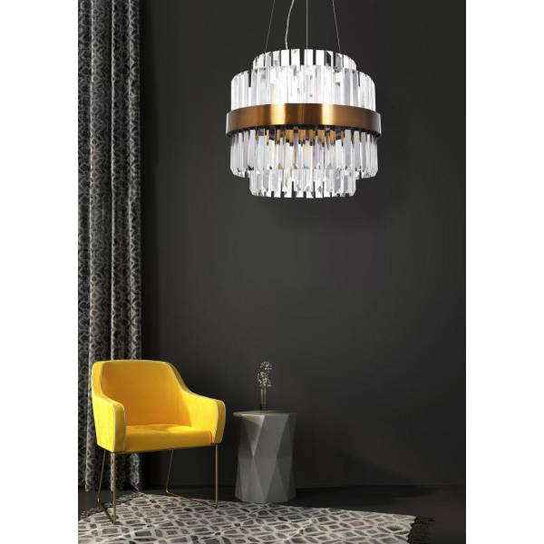 Подвесная светодиодная люстра Lumina Deco Ringletti LDP 8017-400 MD