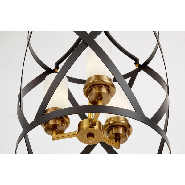 Подвесная люстра Lumina Deco Astila LDP 1242-3 BK+MD Подвесная люстра Lumina Deco Astila LDP 1242-3 BK+MD