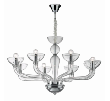 Подвесная люстра Ideal Lux Casanova SP8 Trasparente 044255