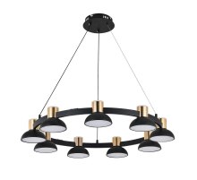 Подвесная светодиодная люстра Indigo Traforo 11059/9P Black V000183L