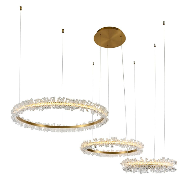 Подвесная светодиодная люстра Kink Light Лаура 08246,36PA(4000K) Подвесная светодиодная люстра Kink Light Лаура 08246,36PA(4000K)