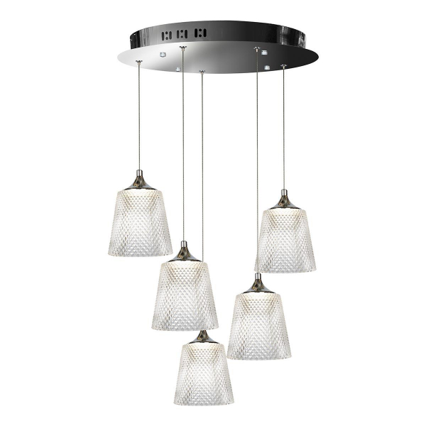 Подвесная светодиодная люстра iLedex Flora WD8007-5 CR Подвесная светодиодная люстра iLedex Flora WD8007-5 CR