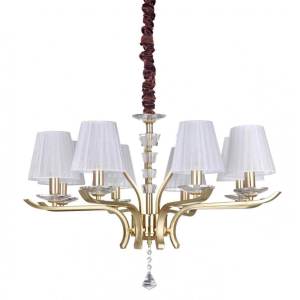 Подвесная люстра Ideal Lux Pegaso SP8 Ottone Satinato 197739