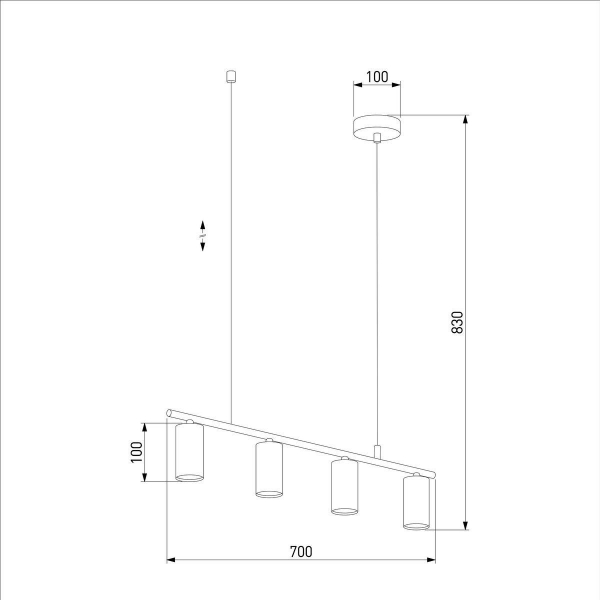 Подвесная люстра TK Lighting 4427 Logan Black Подвесная люстра TK Lighting 4427 Logan Black