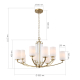 Подвесная люстра ST Luce Opalus SL1403.303.10