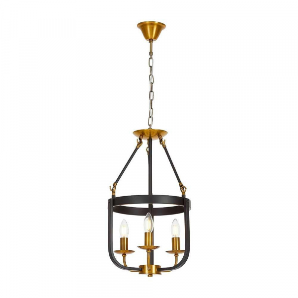 Подвесной светильник Lumina Deco Berling LDP 8024-3 BK+MD Подвесной светильник Lumina Deco Berling LDP 8024-3 BK+MD
