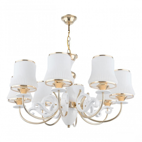 Подвесная люстра Arte Milano Florentia-1097 301097/8 Wh/Gd Подвесная люстра Arte Milano Florentia-1097 301097/8 Wh/Gd
