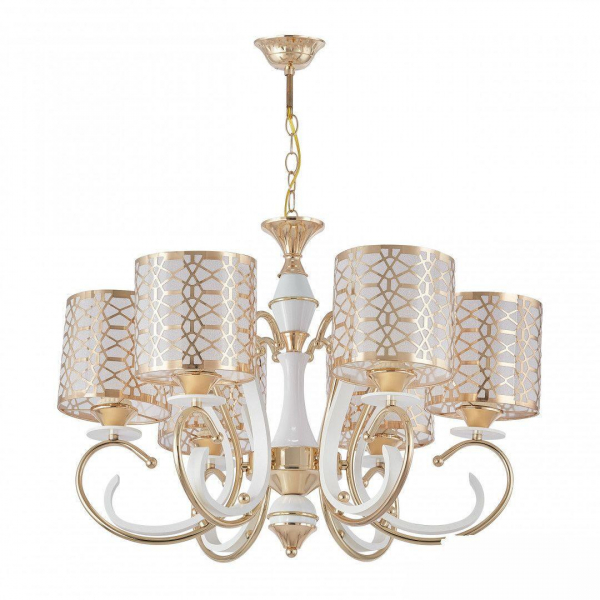 Подвесная люстра Arte Milano Florentia-1237 301237/6 Wh/Gd Подвесная люстра Arte Milano Florentia-1237 301237/6 Wh/Gd