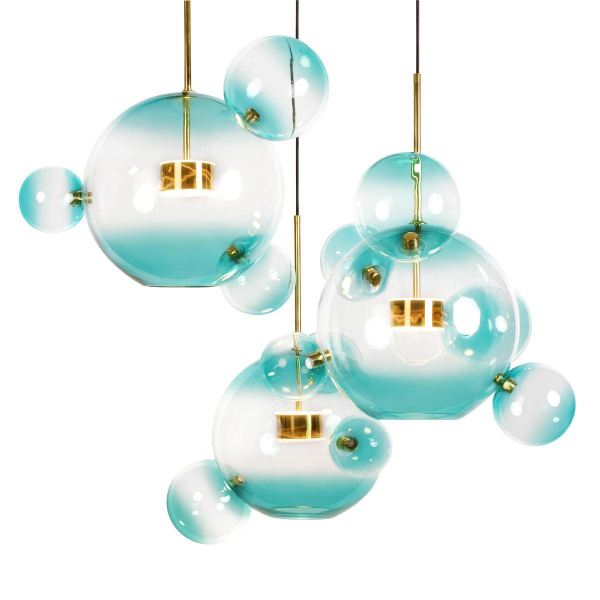 Подвесная светодиодная люстра Loft IT Bolle 2027-D3 Blue Подвесная светодиодная люстра Loft IT Bolle 2027-D3 Blue