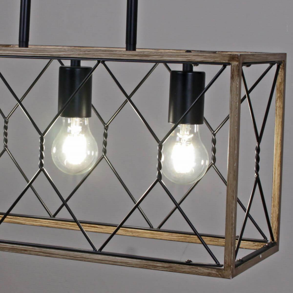 Подвесная люстра Illumico IL1008-3LL-05 BK Wood Подвесная люстра Illumico IL1008-3LL-05 BK Wood