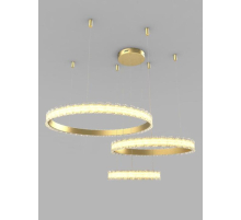 Люстра подвесная Alfa Light F3924-08 gold 220W 80+60+4 0*150