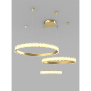 Люстра подвесная Alfa Light F3924-08 gold 220W 80+60+4 0*150