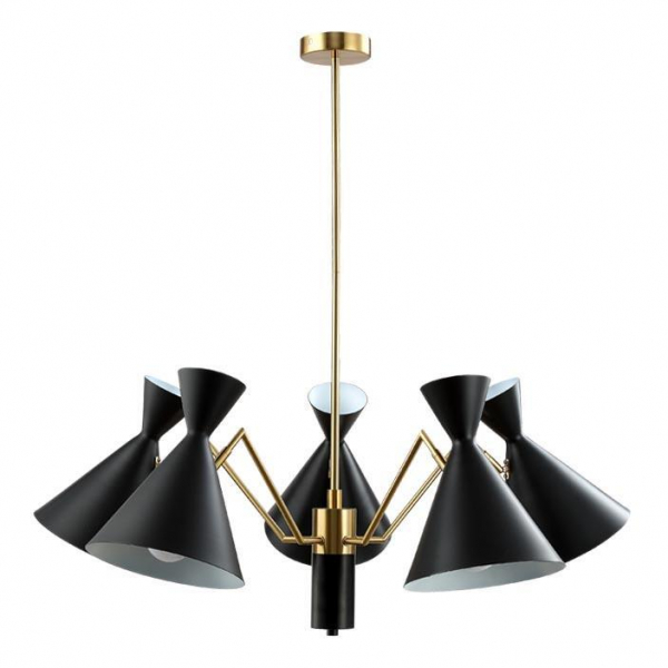 Подвесная люстра Crystal Lux Joven SP5 Gold/Black Подвесная люстра Crystal Lux Joven SP5 Gold/Black