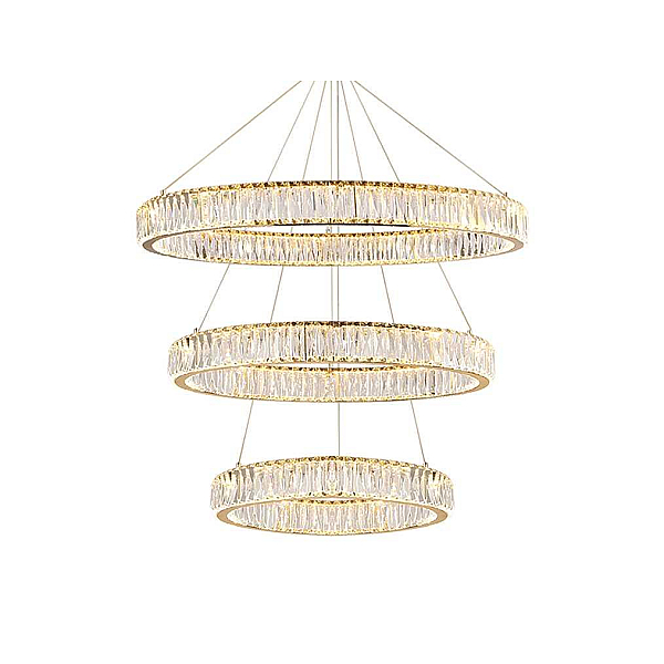 Вертикальная композиция Newport 8240 из трех колец золото №9 S8240_027G