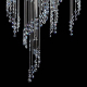 Подвесная люстра Artglass Erin Nickel CE