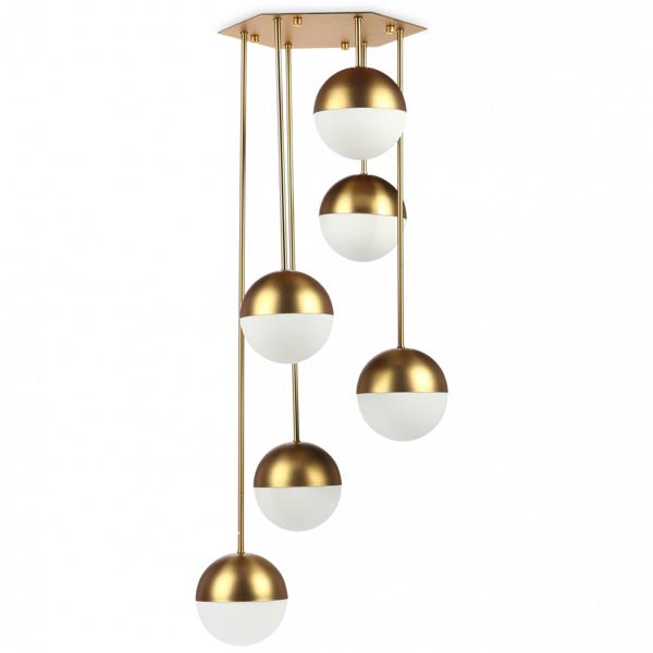 Подвесная люстра Imperium Loft Italian Globe Cedar Moss Light 6 75500-22