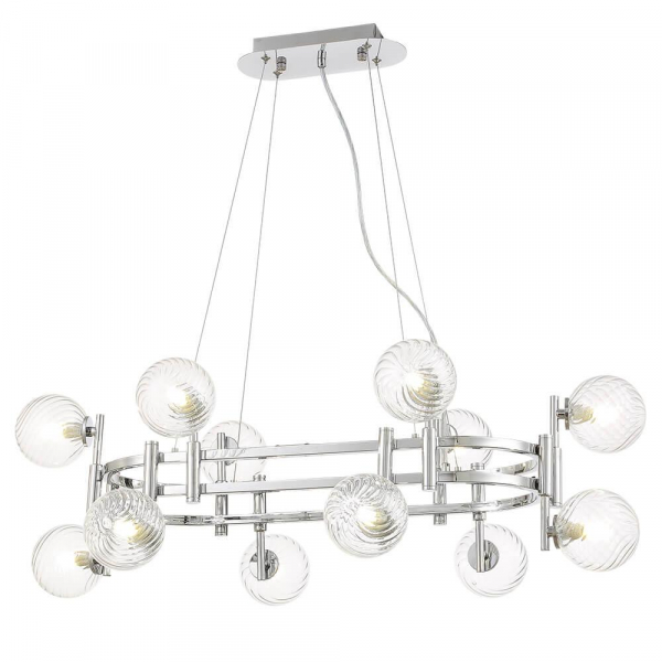 Подвесная люстра Crystal Lux Luxury SP12L Chrome Подвесная люстра Crystal Lux Luxury SP12L Chrome