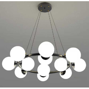 Люстра подвесная Alfa Light F2024-13 E27*12 Чёрный