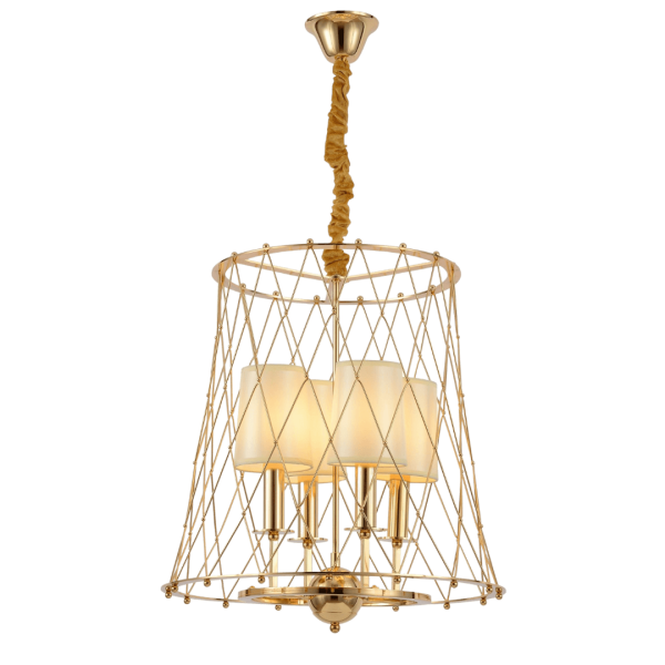 Подвесная люстра Lumina Deco Berton LDP 8013-4 F.GD