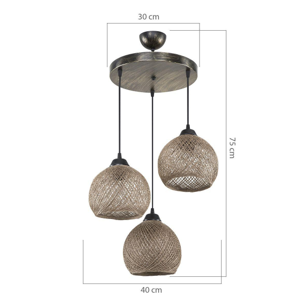 Подвесная люстра Toplight Lizbeth TL1612R-03DB Подвесная люстра Toplight Lizbeth TL1612R-03DB