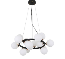 Подвесная люстра Lumina Deco Marsiada LDP 6033-15 BK+GD