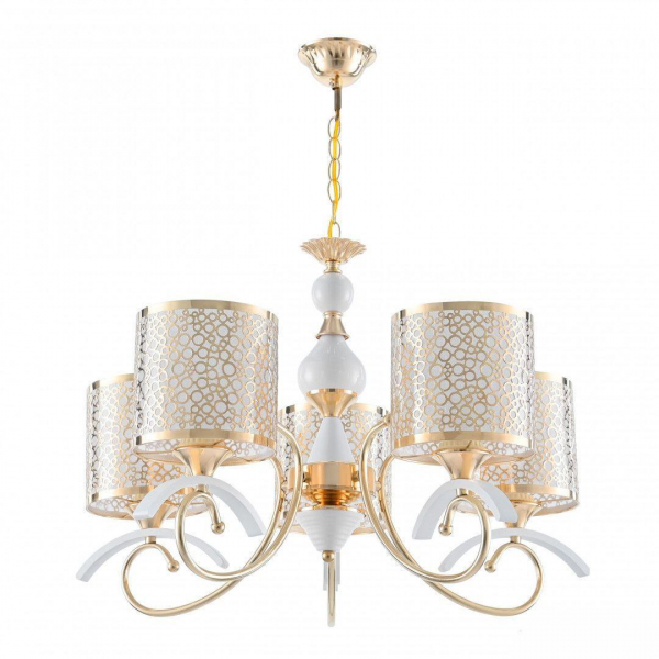 Подвесная люстра Arte Milano Florentia-9787 309787/5 Wh/Gd Подвесная люстра Arte Milano Florentia-9787 309787/5 Wh/Gd