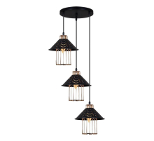 Подвесная люстра Reluce 02501-0.9-03 BK+GD