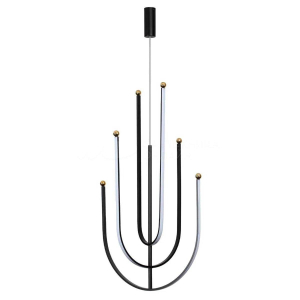 Люстра подвесная Alfa Light F3924-62 BK 70W φ60*H11 0